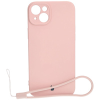 Etui Bizon Case Silicone do Apple iPhone 15 Plus, jasnoróżowe