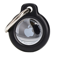 Etui Bizon Case Locator Keychain do Apple AirTag, czarne