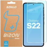Szkło hartowane Bizon Glass Clear Duo do Galaxy S22, 2 sztuki