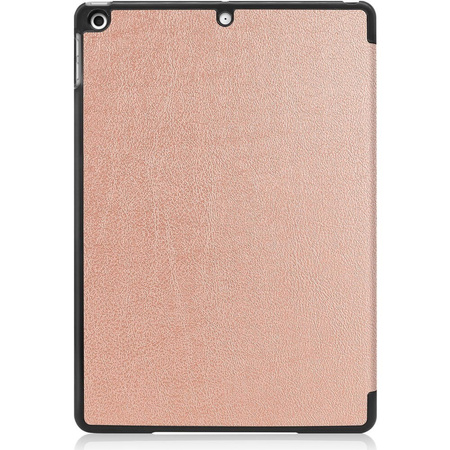Etui Bizon Case Tab Croc do Apple iPad 9/8/7 10.2 2021/2020/2019, różowozłote