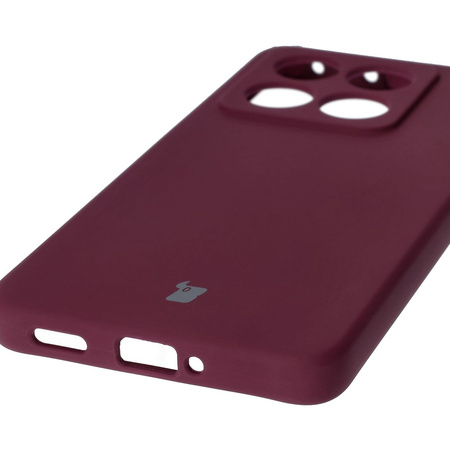 Silikonowe etui Bizon Soft Case do Xiaomi 14T, ciemnofioletowe
