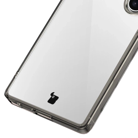 Etui Bizon Case Halo do Galaxy S25 Ultra, przydymione-czarne