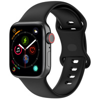 Pasek Bizon Strap Watch Silicone S do Apple Watch 38/40/41/42 mm, czarny