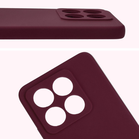 Silikonowe etui Bizon Soft Case do Xiaomi Redmi 14C 4G / Poco C75, ciemnofioletowe