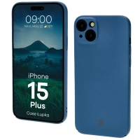 Etui Bizon Case Łupka do iPhone 15 Plus, niebieskie