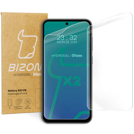 Folia hydrożelowa na ekran Bizon Glass Hydrogel Front Duo do Galaxy S23 FE, 2 sztuki