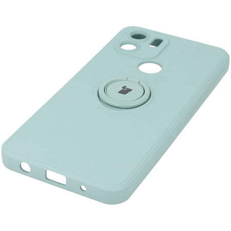 Etui Bizon Case Silicone Ring do Redmi A1, turkusowe