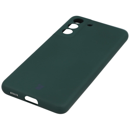 Etui Bizon Case Silicone do Galaxy S21 FE, ciemnozielone