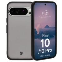 Etui Bizon Case Angelo do Pixel 10 / 10 Pro, półprzezroczyste z czarną ramką