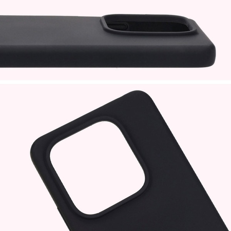 Silikonowe etui Bizon Soft Case do Xiaomi Redmi Note 14 5G, czarne