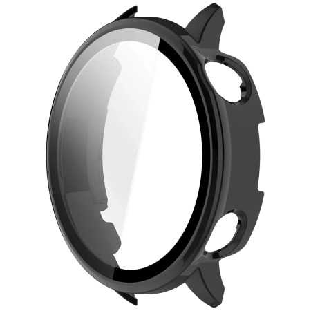 Etui ze szkłem do zegarka Bizon Case+Glass Watch do OnePlus Watch 3 43 mm, czarne