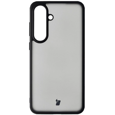 Etui Bizon Case Angelo do Galaxy S25 FE, przydymione z czarną ramką