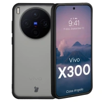 Etui Bizon Case Angelo do Vivo X300, przydymione z czarną ramką