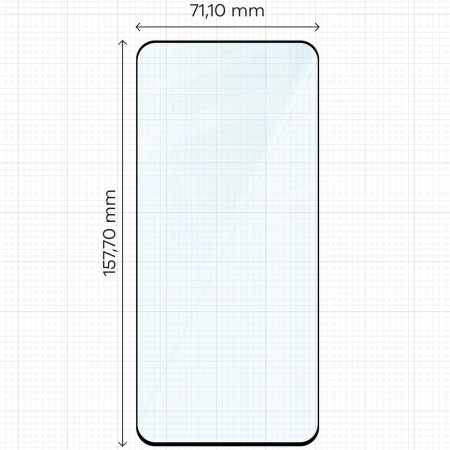 Szkło hartowane Bizon Glass Edge 2 do Xiaomi Redmi Note 14 / Poco M7 Pro 5G, czarna ramka
