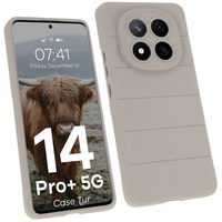 Pancerne etui Bizon Case Tur do Xiaomi Redmi Note 14 Pro Plus 5G, jasnoszare
