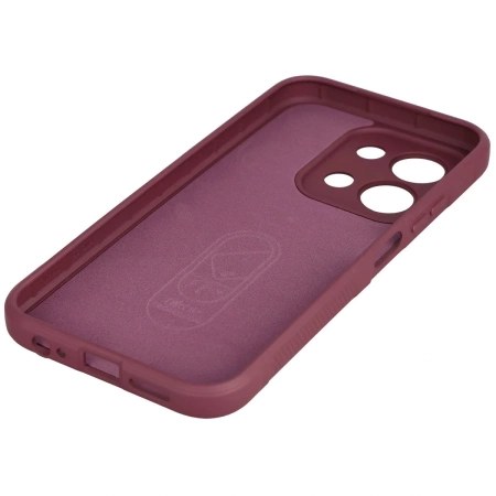 Pancerne etui Bizon Case Tur do Xiaomi Redmi 15C 4G / 5G / POCO C85 4G, burgundowe