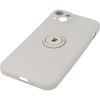 Etui Bizon Case Silicone Ring Sq do iPhone 14 Plus, beżowe