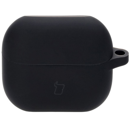 Silikonowe etui z karabińczykiem Bizon Case Headphone Silicone do Galaxy Buds 3/3 Pro/3 FE, czarne