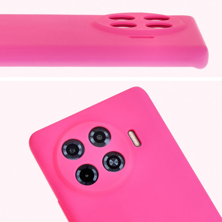 Silikonowe etui Bizon Soft Case do Tecno Spark 20 Pro+, neonowo-różowe