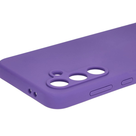 Silikonowe etui Bizon Soft Case do Galaxy S24 FE, fioletowe