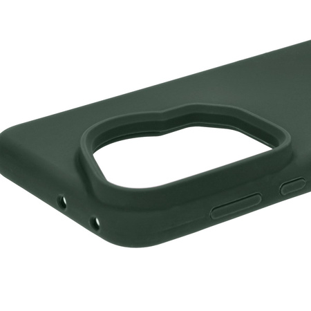 Silikonowe etui Bizon Soft Case do Huawei Pura 70, ciemnozielone
