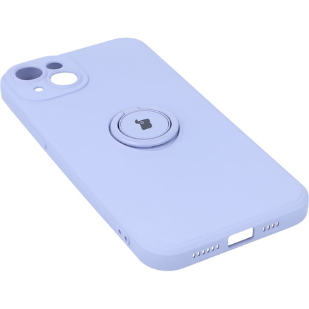 Etui Bizon Case Silicone Ring Sq do iPhone 14 Plus, jasnofioletowe