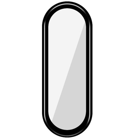 Szkło hartowane Bizon Glass Edge do Xiaomi Mi Band 6 / 5, czarne
