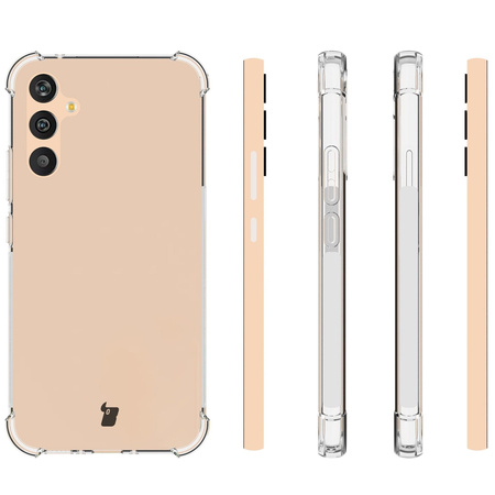 Etui + 2x szkło Bizon Case Clear Pack do Galaxy A34 5G, przezroczyste