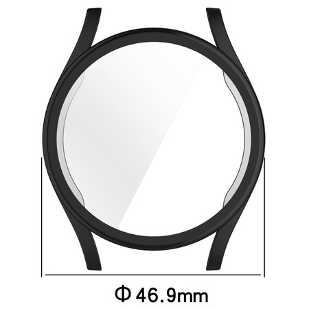 Etui Bizon Case Watch Felipe do Galaxy Watch 7 44 mm, czarne