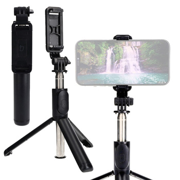 Kijek do selfie / tripod z pilotem Bizon Accessories Selfie Simple, czarny