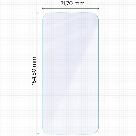 Elastyczne szkło hybrydowe Bizon Glass Mule do iPhone 15 Plus