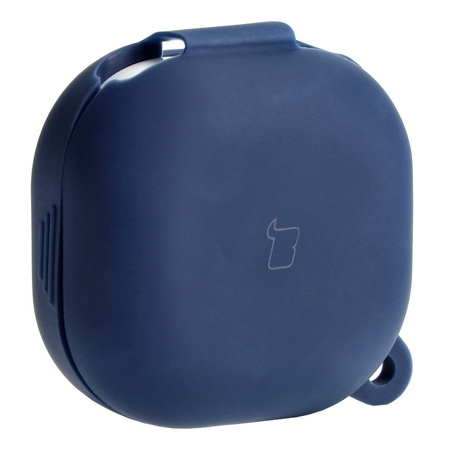 Etui Bizon Case Headphone Silicone do Galaxy Buds Live / Pro / Buds2 / Buds2 Pro / Buds FE, granatowe