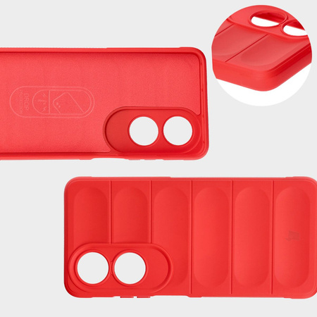 Pancerne etui Bizon Case Tur do Oppo A60 4G, czerwone