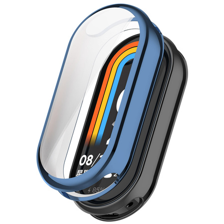 Etui Bizon Case Watch Felipe do Xiaomi Mi Smart Band 8, niebieskie