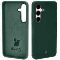 Silikonowe etui Bizon Soft Case do Galaxy S24, ciemnozielone
