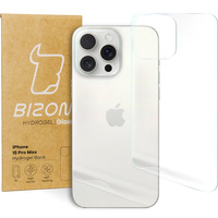 Folia hydrożelowa na tył Bizon Glass Hydrogel Back Duo, iPhone 15 Pro Max, 2 sztuki