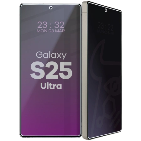 Prywatyzujące szkło hybrydowe Bizon Glass Mule Shadow do Galaxy S25 Ultra, matowe