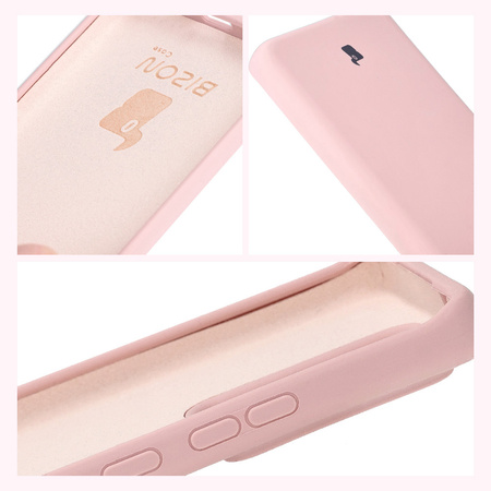 Silikonowe etui Bizon Soft Case do Motorola Edge 40 Neo, pudrowy róż