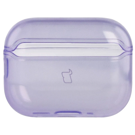 Elastyczne etui z karabińczykiem Bizon Case Headphone Clear do AirPods Pro 3, przeźroczysto-fioletowe