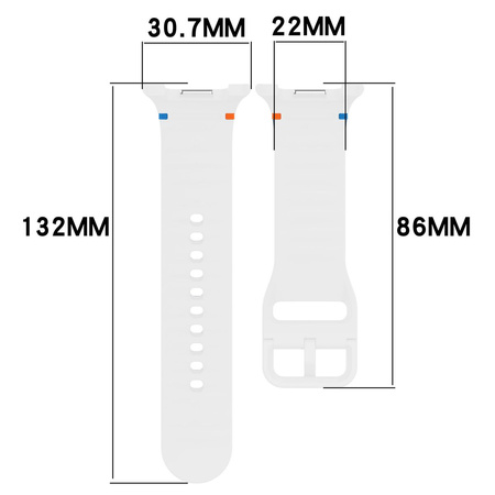 Silikonowy pasek Bizon Strap Watch Silicone do Galaxy Watch Ultra 47 mm, żółty