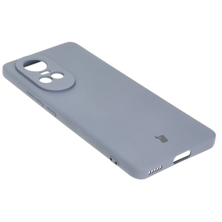 Etui Bizon Case Silicone Sq do Oppo Reno 10 5G, szare
