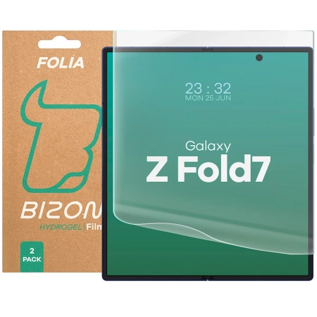 Folia hydrożelowa na środkowy ekran Bizon Glass Hydrogel Mid Duo do Galaxy Z Fold7, 2 sztuki