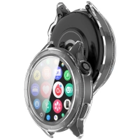 Etui ze szkłem do zegarka Bizon Case+Glass Watch do Xiaomi Watch S4, przezroczyste