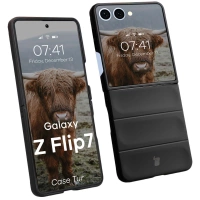 Pancerne etui Bizon Case Tur do Galaxy Z Flip7, czarne