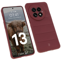 Pancerne etui Bizon Case Tur do OnePlus 13, burgundowe