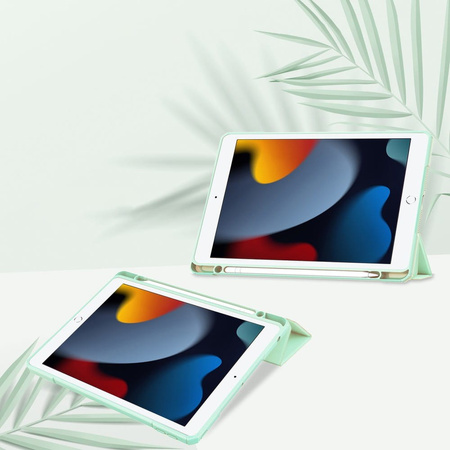 Etui Bizon Case Tab Clear Matt do Apple iPad 9/8/7 10.2 2021/2020/2019, miętowe