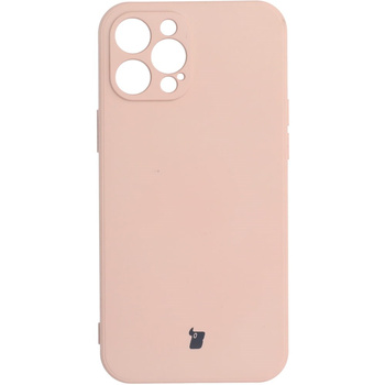 Etui Bizon Case Silicone do iPhone 12 Pro Max, jasnoróżowe