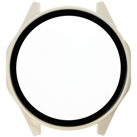 Etui Bizon Case Watch Adamo do Huawei Watch GT 4 46 mm, beżowe