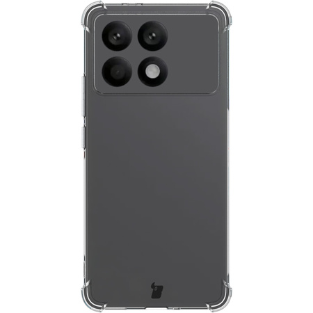 Etui + 2x szkło Bizon Case Clear Pack do Xiaomi Poco F6 Pro, przezroczyste