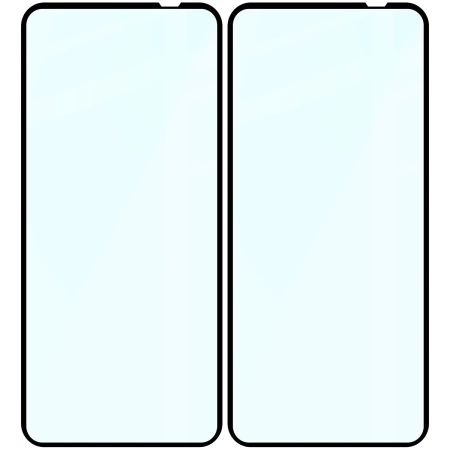 Szkło hartowane Bizon Glass Edge Duo do Nothing Phone 1, czarna ramka, 2 sztuki